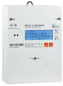 Счетчик НЕВА МТ 115 AR2S GSM1PC 5(80)A Моск. вр. ТАЙПИТ 6126554