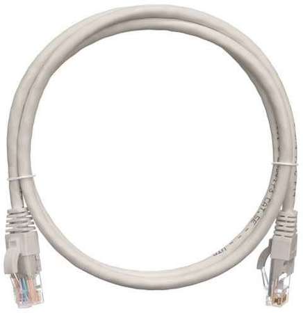 Патч-корд U/UTP 5е RJ45/8P8C 4 пары PVC с защитной защелкой мж 1м сер. NIKOMAX NMC-PC4UD55B-010-GY
