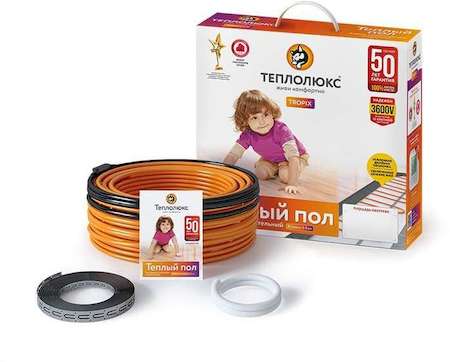 Комплект "Теплый пол" (кабель) Tropix ТЛБЭ 118.0м/2500Вт Теплолюкс 2208352