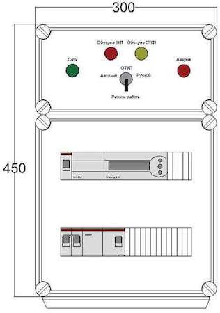 Щит управления электрообогревом HR 1х2800 D850 (с терморег.) ПСО DEVIbox DBR013