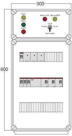 Щит управления электрообогревом HR 3х4400 3хD330 (с терморег. и датч. темп.) ПСО DEVIbox DBR165