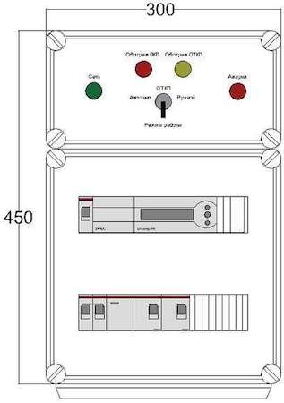 Щит управления электрообогревом HS 2х1700 D850 (с терморег.) ПСО DEVIbox DBS002