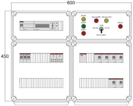 Щит управления электрообогревом HS 6х1700 D850 (с терморег.) ПСО DEVIbox DBS006