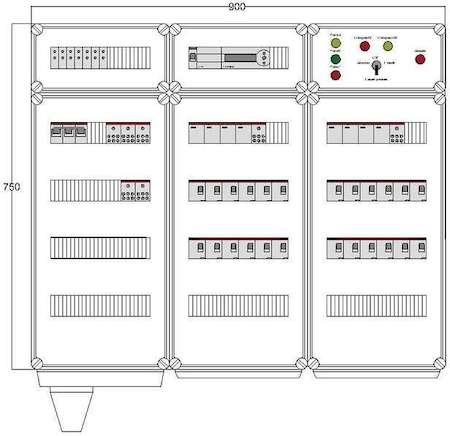 Щит управления электрообогревом HS 24х1700 D850 (с терморег.) ПСО DEVIbox DBS012