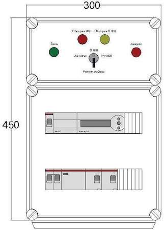 Щит управления электрообогревом HS 2х2800 D850 (с терморег.) ПСО DEVIbox DBS014