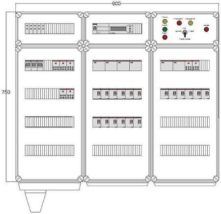 Щит управления электрообогревом HS 18х2800 D850 (с терморег.) ПСО DEVIbox DBS022
