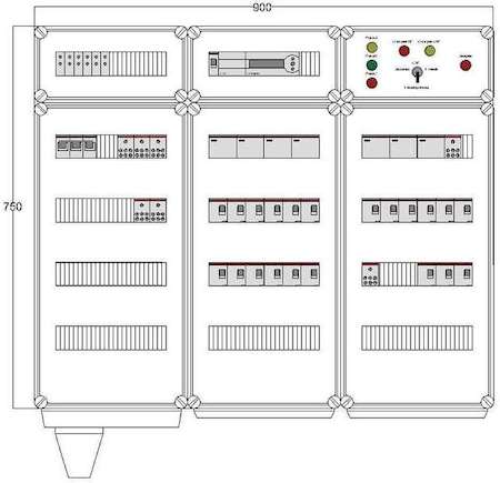 Щит управления электрообогревом HS 21х2800 D850 (с терморег.) ПСО DEVIbox DBS023