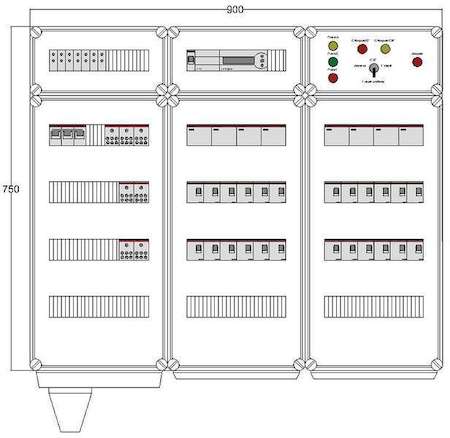 Щит управления электрообогревом HS 24х2800 D850 (с терморег.) ПСО DEVIbox DBS024