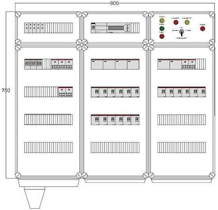 Щит управления электрообогревом HS 18х4400 D850 (с терморег.) ПСО DEVIbox DBS034
