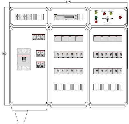 Щит управления электрообогревом HS 24х4400 D850 (с терморег.) ПСО DEVIbox DBS036