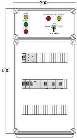 Щит управления электрообогревом HS 3х1700 D316 (с терморег. и датч. темп.) ПСО DEVIbox DBS075