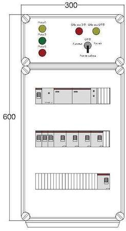 Щит управления электрообогревом HS 5х2800 D330 (с терморег. и датч. темп.) ПСО DEVIbox DBS125