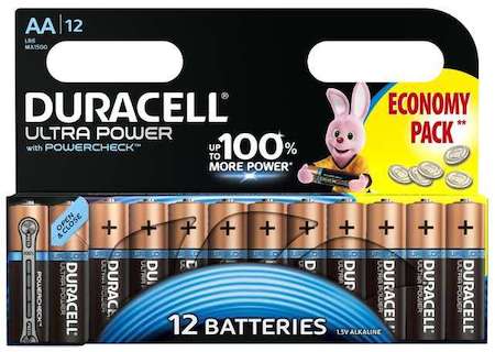 Элемент питания алкалиновый LR6-12BL Ultra Power (блист.12шт) Duracell Б0038766