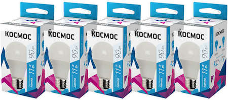 Лампа светодиодная A60 11Вт 4500К E27 220В КОСМОС Lk_LED11wA60E2745_5