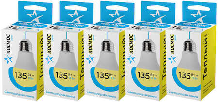 Лампа светодиодная BASIC A60 15Вт 3000К E27 220В КОСМОС LkecLED15wA60E2730_5
