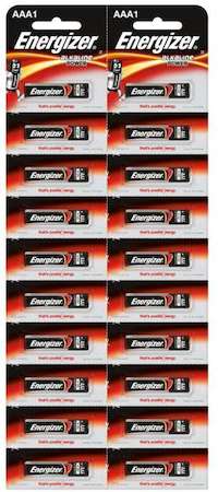 Элемент питания алкалиновый Alkaline Power LR03/286 BL20 (1/20/960) (блист.20шт) Energizer 426941