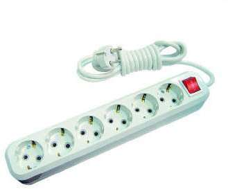Удлинитель 6х3м с заземл. 16А IP20 с выкл. Makel MGP233