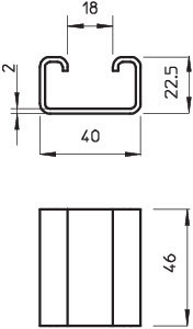OBO Bettermann Распорка 46х40х22.5 DSK 25 VA4301 OBO 6416448