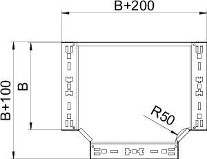 OBO Bettermann Секция Т-образная 110х200 RTM 120 FT OBO 6042034