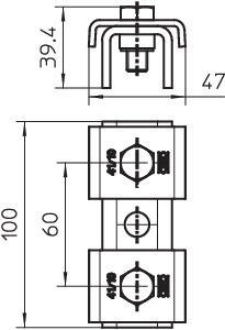 OBO Bettermann Соединитель реек 100х4мм SVE 41 V4A OBO 1123128