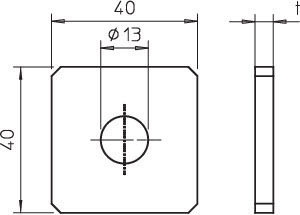 OBO Bettermann Пластина соединительная 40х40х4 GMS 1 VP V4A OBO 1124723