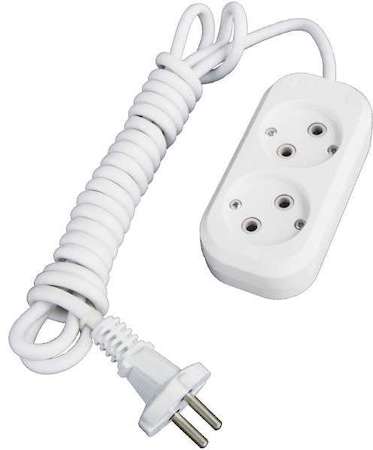 Universal Удлинитель 2х2м без заземл. 10А IP20 Е-202 АБС-пл. ПВС 2х0.75 UNIVersal 9631959