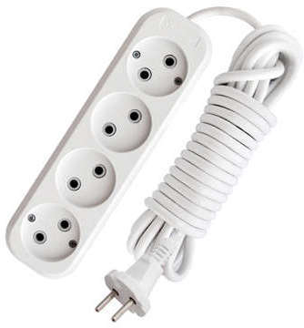 Universal Удлинитель 4х3м без заземл. 10А IP20 Е-204 АБС-пл. ПВС 2х0.75 UNIVersal 9631968
