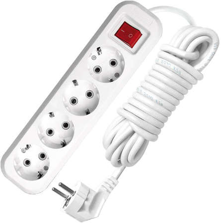 Universal Удлинитель 4х3м с заземл. 16А IP20 S-304 с выкл. ПВС 3х1 UNIVersal 9631990