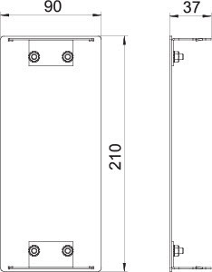 OBO Bettermann Заглушка кабель-канала торцевая Rapid 80 90х130мм GA-E90130RWа люм. бел. OBO 6276970