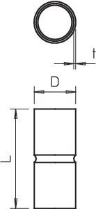 OBO Bettermann Муфта соединительная d32мм SV32W SW покрытие черн. OBO 2046585