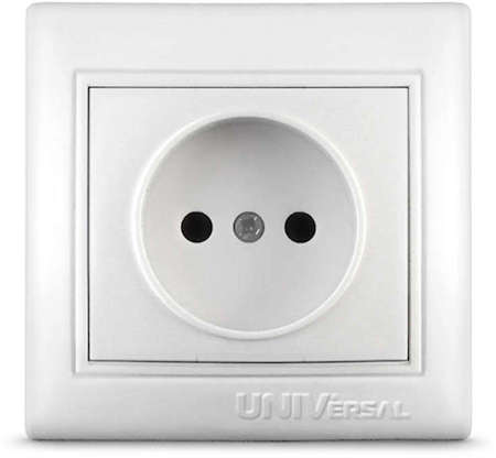 Фото Розетка 1-м СП Севиль 16А IP20 бел. Universal С0022