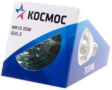 КОСМОС Лампа галогенная MR16 35Вт 12В GU5.3 FMWc Космос LKsmMR1612V35W