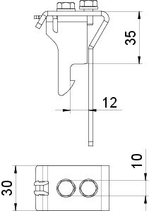 OBO Bettermann Скоба дистанционная для крышки 35х30AH 35 VA4301 OBO 6065475