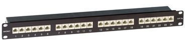ДКС RN6APPF241BK Патч-панель 19",1U,CAT6A, 24 порта RJ45, экранированная