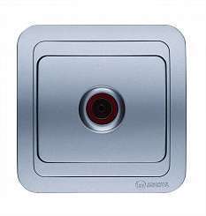 Розетка TV 1-м СП Mimoza 16А IP20 серебр./серебр. Makel 23407
