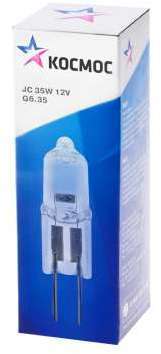 КОСМОС Лампа галогенная JC 35Вт G6.35 12В Космос LKsmJC12V35W