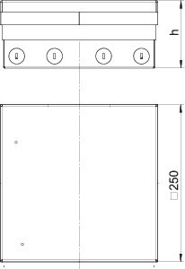 OBO Bettermann Лючок UDHOME9 2M MT V OBO 7427312