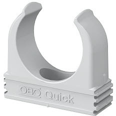 OBO Bettermann Скоба зажим. Quick D19.4 полипропилен свет. сер. 2955 M20 (уп.100шт) OBO 2149010