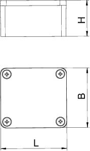 OBO Bettermann Коробка распределительная ALU 64х58х36 MX 060503 SGR OBO 2011304