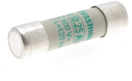 Предохранитель цилиндрический 10х38 0.25А AM 500В AC EATON C10M0-25