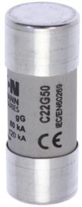 Предохранитель цилиндрический GG 22.2х58 50А боек EATON C22G50S