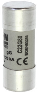 Предохранитель цилиндрический GG 22.2х58 80А боек EATON C22G80S