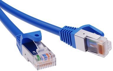 ДКС RN6FU4530BL Патч-корд экранированный CAT6 F/UTP 4х2, LSZH, синий, 3.0м