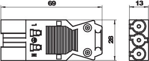 OBO Bettermann Разъем 3п Modul45connect вилка 16А 250B ST-S GST18i3p SW черн. OBO 6108054