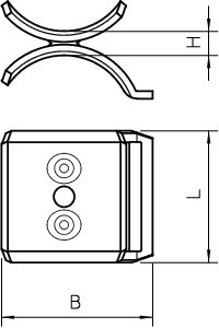 OBO Bettermann Пластина двойная d28-34мм 2058 M2 34 V2A OBO 1196601