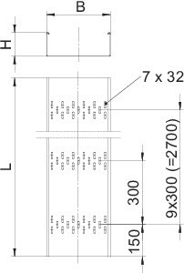 OBO Bettermann Лоток листовой для промышленного применения 600х100 L3000 сталь 2мм BKRS 1060 FS 600х100х2 оцинк. OBO 6062010