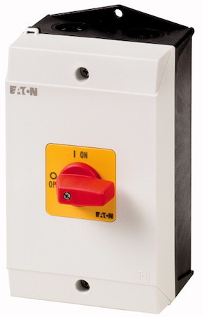 Выключатель нагрузки в корпусе 3п 25А P1-25/I2-RT красн. ручка EATON 207300