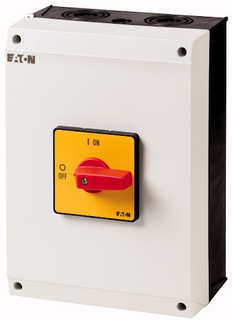 Выключатель нагрузки в корпусе 3п 100А P3-100/I5-RT красн. ручка EATON 207382