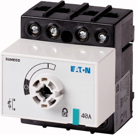 Выключатель-разъединитель Dumeco 3п+прох.N 40А без оси и рукояти DMM40/1 EATON 1314052