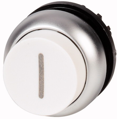 Головка кнопки M22-DH-W-X1 выступающая без фикс. бел. EATON 216661
